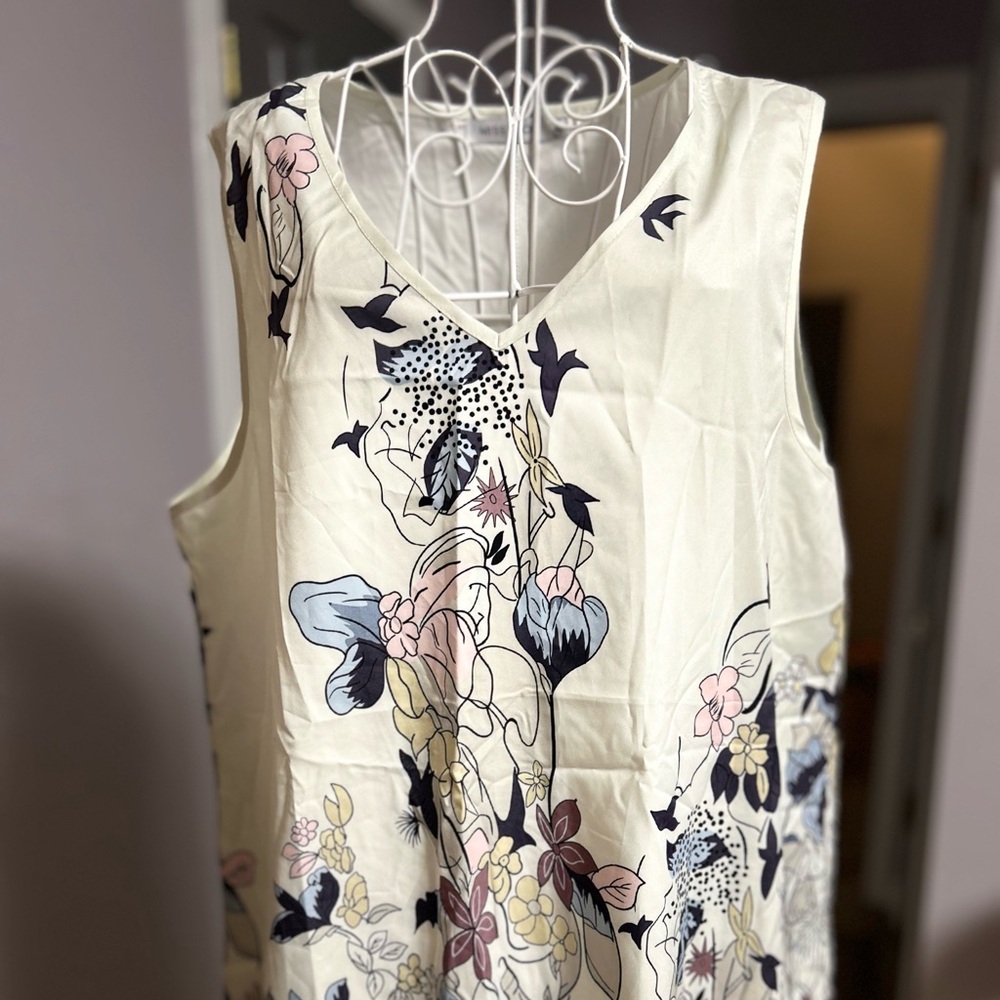 Misslook Women's  White   Sleeveless shirt  Size XL